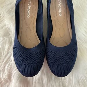 Women's Navy Blue Flats